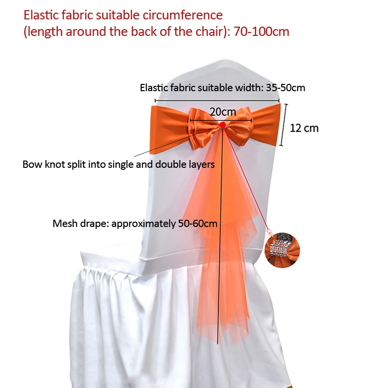10 50pcs Spandex Chair Sashes  - Chair Sash Organza review and price