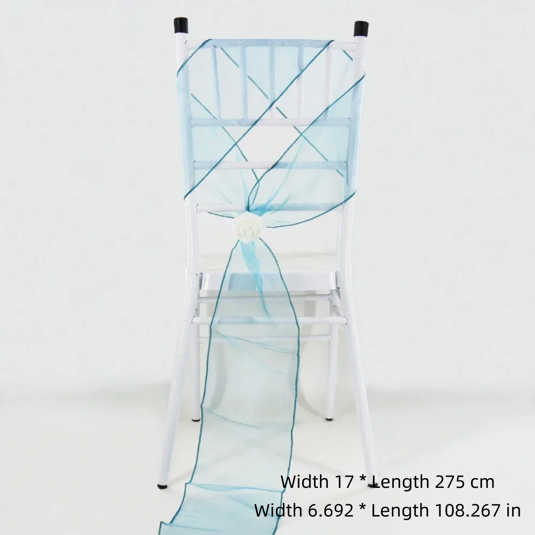 Wedding Chair Decoration Organ - Chair Sash Organza review and price