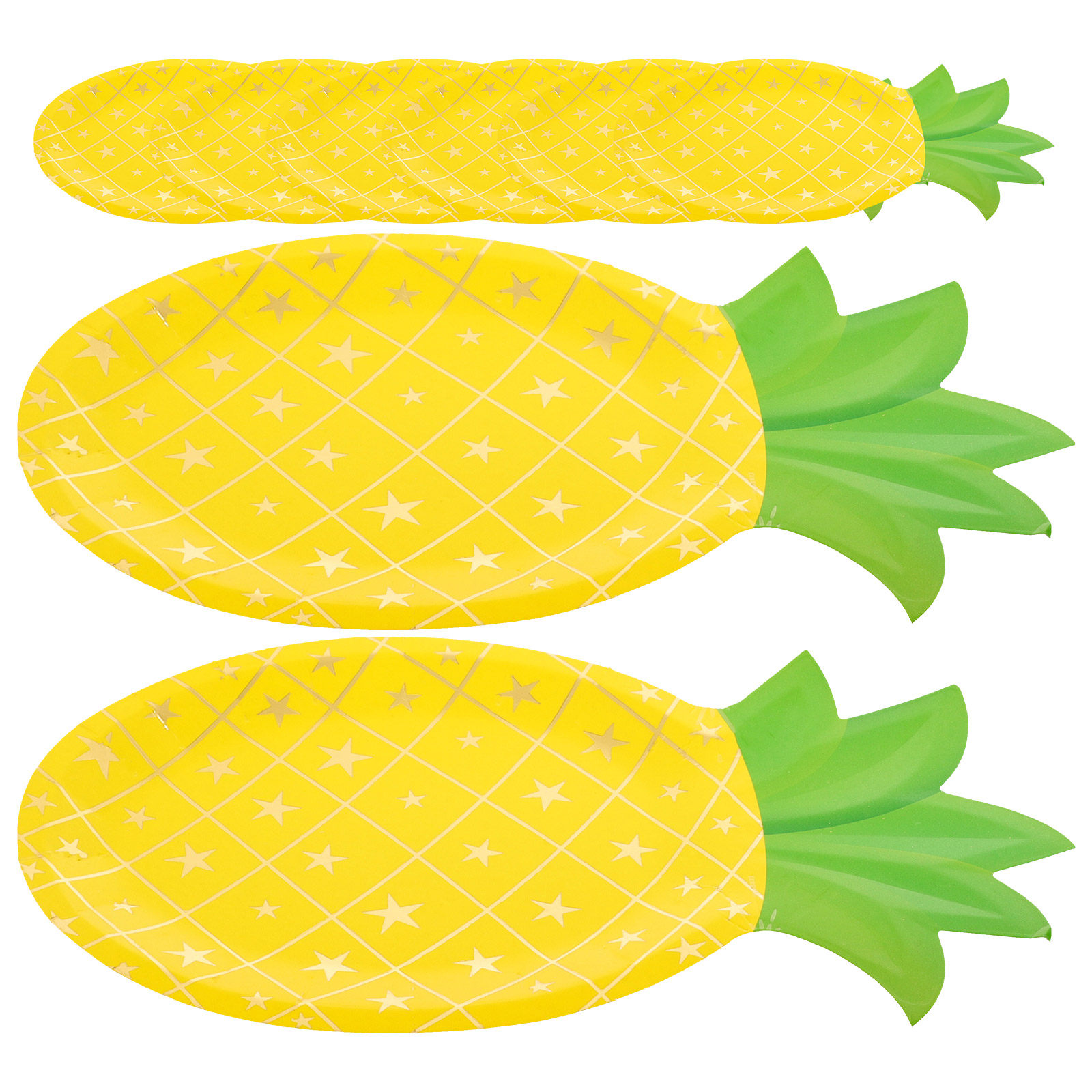 8Pcs Pineapple Paper Plates Di - Wedding Supply In Bulk review and price