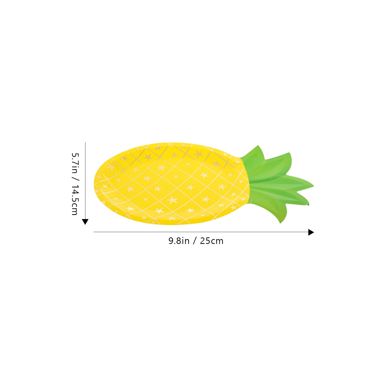 8Pcs Pineapple Paper Plates Di - Wedding Supply In Bulk review and price