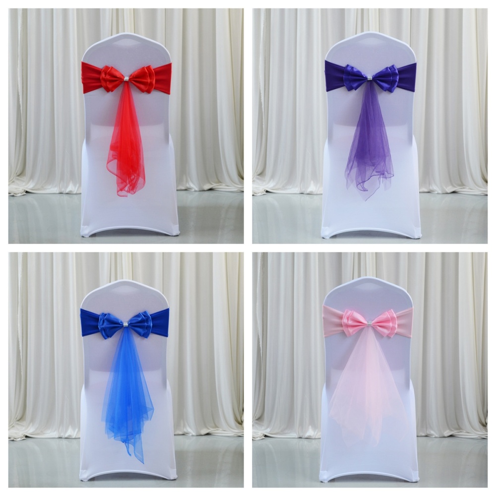 Stretch Bow Knot Customizable  - Chair Sash Organza review and price