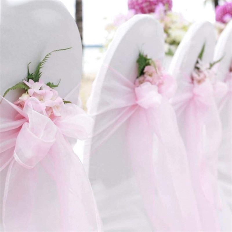 10/50/100PCS Wedding Chair Dec - Chair Sash Organza review and price