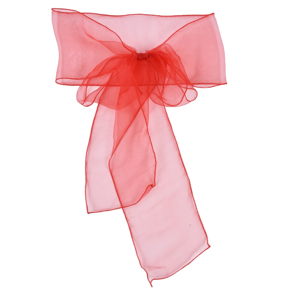 10Pcs Blue, red, yellow, purpl - Chair Sash Organza review and price