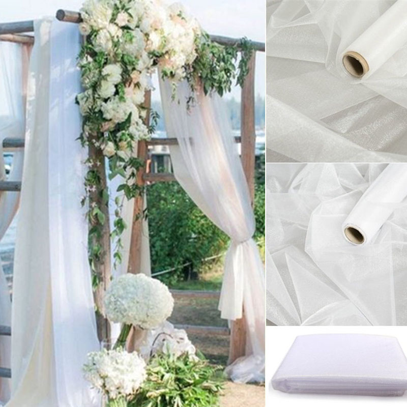 5meter/lot Sheer Crystal Organ - Chair Sash Organza review and price