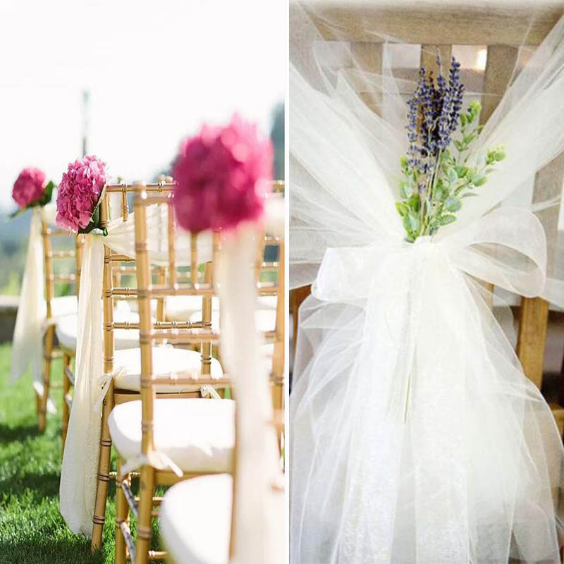 5meter/lot Sheer Crystal Organ - Chair Sash Organza review and price